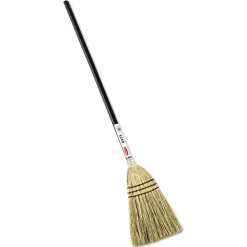 Clearance 38 in. Overall Length Corn Fiber Bristles Corn-Fill Broom - Brown Cleaning & Janitorial Supplies