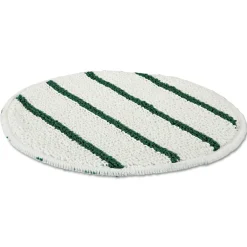 Hot 19 in. Diameter Low Profile Scrub-Strip Carpet Bonnet - White/Green Cleaning & Janitorial Supplies