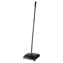 44 in. Steel/Plastic Handle Dual Action Sweeper - Black/Yellow Cleaning & Janitorial Supplies
