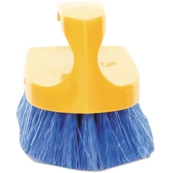 Online 6 in. Iron-Shaped Scrub Brush - Yellow/Blue Cleaning & Janitorial Supplies