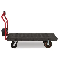 New 0.5 mph to 3 mph DC Motor 60 V Lithium-Ion Battery Motorized Kit for 30 in. x 60 in. Platform Trucks - Large Black/Red Cleaning & Janitorial Supplies