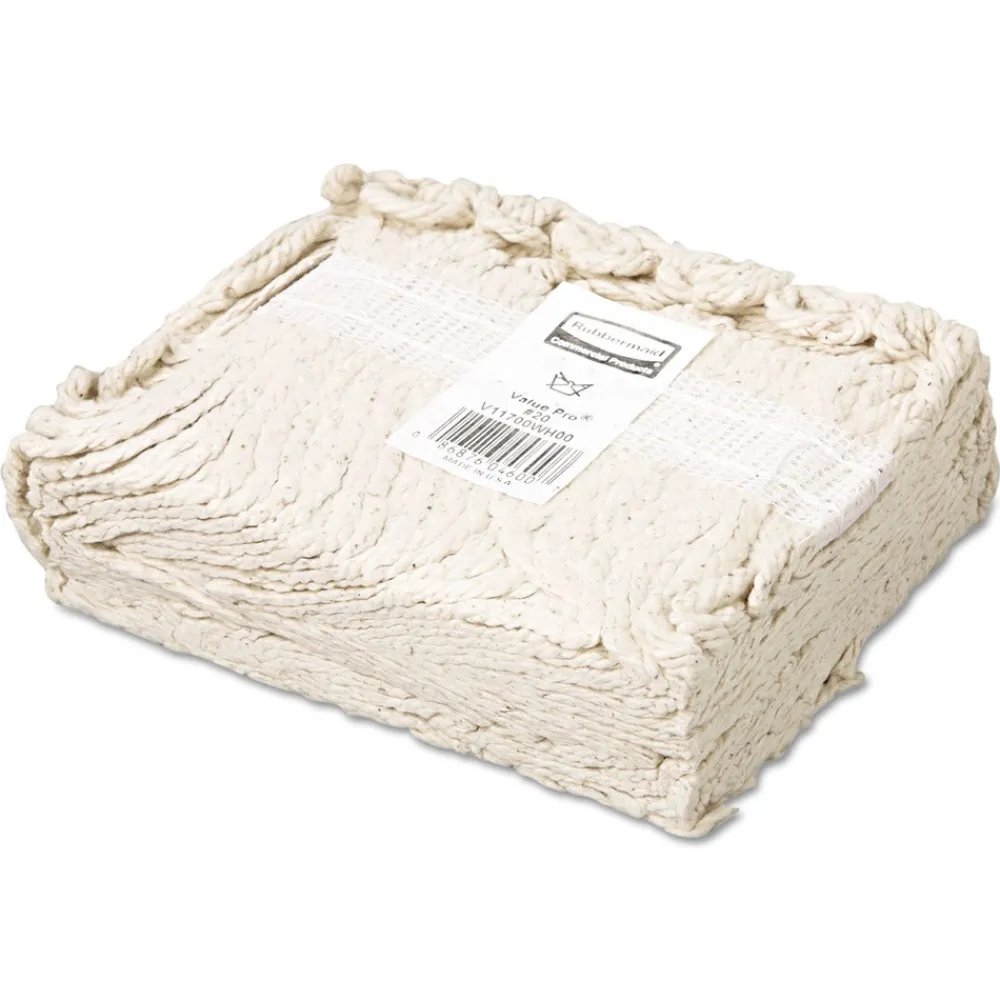 Best 20 oz. 1 in. Band Economy Cut-End Cotton Wet Mop Head - White (12/Carton) Cleaning & Janitorial Supplies