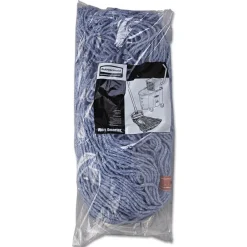 Online 24 oz. 1 in. Band Cotton/Synthetic Cut-End Blend Mop Head - Blue (12/Carton) Cleaning & Janitorial Supplies