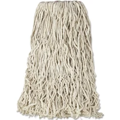 Best 24 oz. 1 in. Band Premium Cut-End Cotton Wet Mop Head - White (12/Carton) Cleaning & Janitorial Supplies