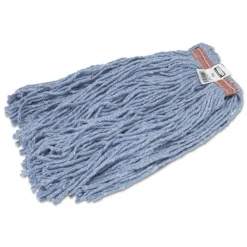 Best 20 oz. 1 in. Headband Cut-End Blend Cotton/Synthetic Mop Head - Blue (12/Carton) Cleaning & Janitorial Supplies