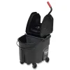 Outlet 35 qt. WaveBrake 2.0 Down-Press Plastic Bucket/Wringer Combos - Black Cleaning & Janitorial Supplies