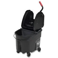 Outlet 35 qt. WaveBrake 2.0 Down-Press Plastic Bucket/Wringer Combos - Black Cleaning & Janitorial Supplies