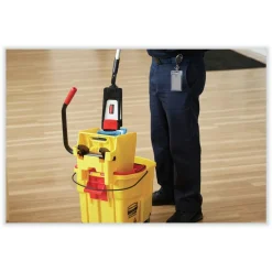 Outlet 35 qt. WaveBrake 2.0 Down-Press Plastic Bucket/Wringer Combos - Black Cleaning & Janitorial Supplies