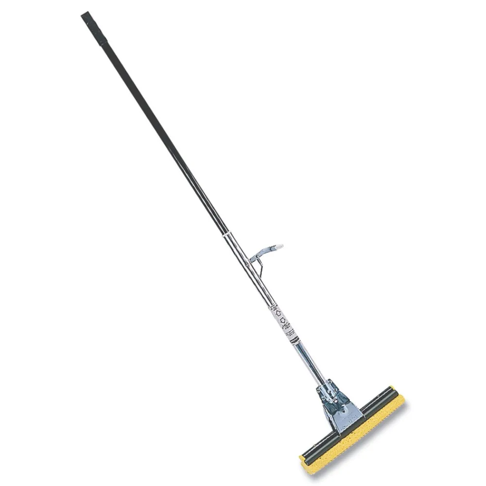 Sale Bronze Handle Steel Roller Sponge Mop with 12 in. Yellow Sponge Cleaning & Janitorial Supplies