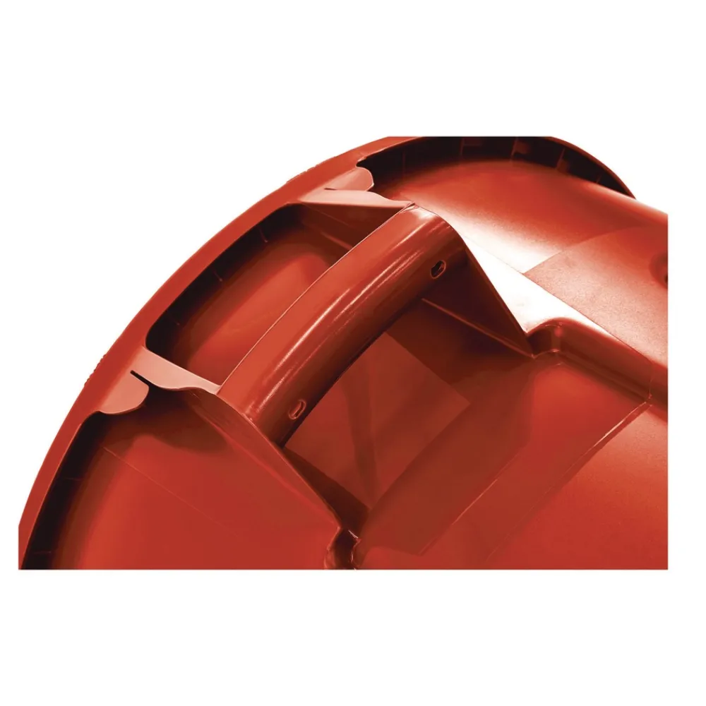Clearance BRUTE 44 Gallon Vented Plastic Round Container - Red Trash & Waste Bins