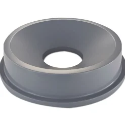 Best BRUTE 22-3/8 in. Round Funnel Top Receptacle - Gray Trash & Waste Bins