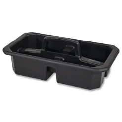 Clearance Cleaning Caddy Compatible with Full-Size and Compact Housekeeping Carts - Black (6/Carton) Cleaning & Janitorial Supplies