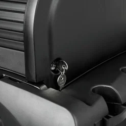 Executive High Security 23.1 in. x 39.6 in. x 27.5 in. Janitorial Cleaning Cart - Black Cleaning & Janitorial Supplies