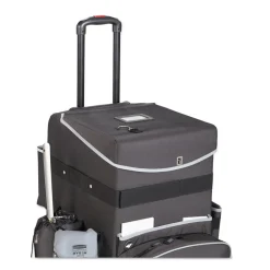 Outlet Executive 14.25 in. x 16.5 in. x 25 in. 16-Compartment Quick Cart - Dark Gray Cleaning & Janitorial Supplies