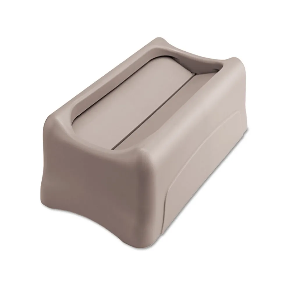 Online FG267360GRAY Slim Jim 11.38 in. x 20.5 in. x 5 in. Swing Lid - Gray Trash & Waste Bins