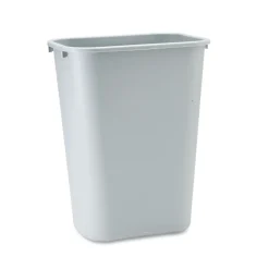Online 10.25-Gallon Rectangular Deskside Wastebasket - Gray Trash & Waste Bins
