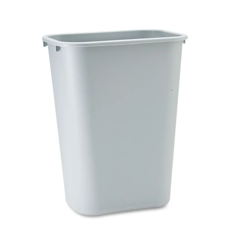 Online 10.25-Gallon Rectangular Deskside Wastebasket - Gray Trash & Waste Bins