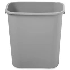 Sale 7-Gallon Rectangular Deskside Wastebasket - Gray Trash & Waste Bins