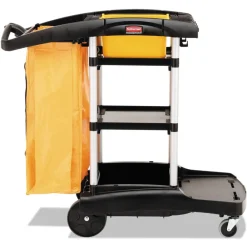 High Capacity Cleaning Cart - Black Cleaning & Janitorial Supplies