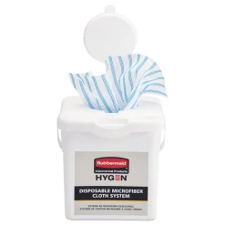 Discount 7.92 in. x 7.75 in. x 7.44 in. Disposable Microfiber Charging Bucket - White (4/Carton) Cleaning & Janitorial Supplies