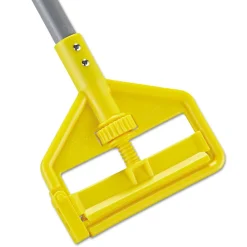 New Invader Fiberglass Side-Gate 1 in. Diameter x 60 in. Wet-Mop Handle - Gray/Yellow Cleaning & Janitorial Supplies