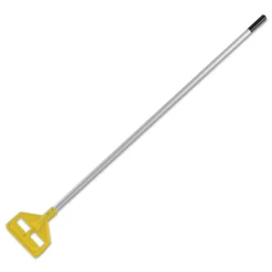Best Invader 60 in. Aluminum Side-Gate Wet-Mop Handle - Gray/Yellow Cleaning & Janitorial Supplies