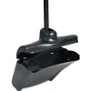 Sale Lobby Pro Plastic/Metal 12-1/2 in. Upright Dustpan with Cover - Black Cleaning & Janitorial Supplies