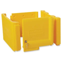 New Locking Cabinet For Cleaning Carts - Yellow Cleaning & Janitorial Supplies