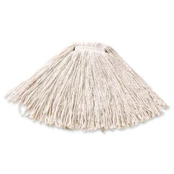 Outlet 12-Piece 16 oz. Premium Cut-End Cotton Wet Mop Head with 1 in. Orange Band (White) Cleaning & Janitorial Supplies