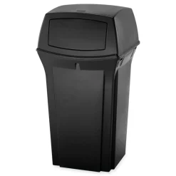 Ranger 45-Gallon Fire-Safe Structural Foam Container - Black Trash & Waste Bins