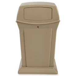 Best Ranger 45-Gallon Fire-Safe Structural Foam Container - Beige Trash & Waste Bins