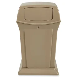 Hot Ranger 35-Gallon Fire-Safe Structural Foam Container - Beige Trash & Waste Bins