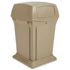 Hot Ranger 35-Gallon Fire-Safe Structural Foam Container - Beige Trash & Waste Bins