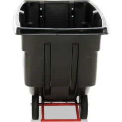 Rotomolded Plastic Rectangular 850 lbs. Capacity Tilt Truck - Black Trash & Waste Bins
