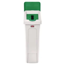 Online Slim Jim Recycling Station Kit 1-Stream Paper 23 gal Plastic Green/Gray Trash & Waste Bins