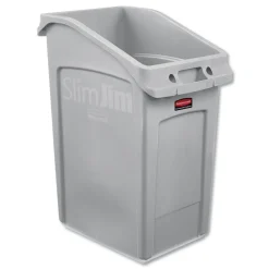 Sale Slim Jim 23 Gallon Polyethylene Under-Counter Container - Gray Trash & Waste Bins