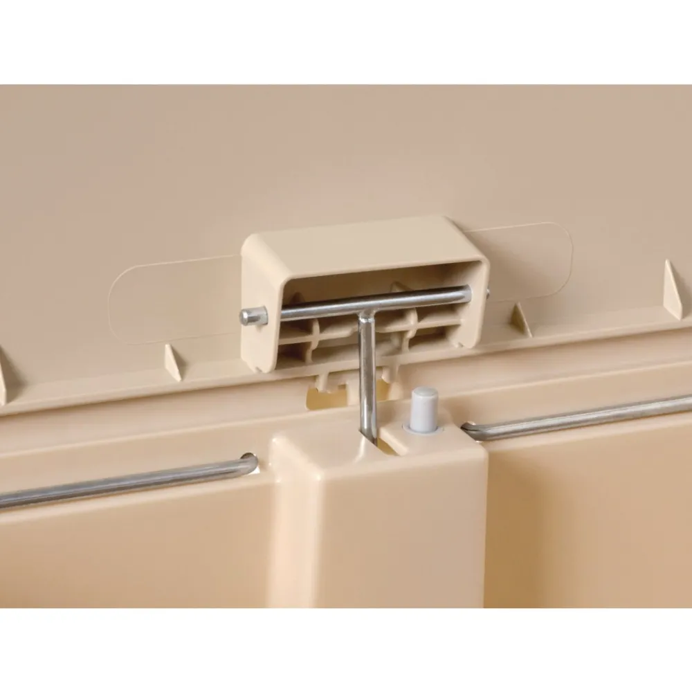 Clearance Streamline 18-Gallon Resin Front Step Style Step-On Container - Beige Trash & Waste Bins