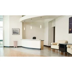 Clearance Streamline 18-Gallon Resin Front Step Style Step-On Container - Beige Trash & Waste Bins