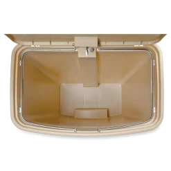 Online Streamline 13-Gallon Resin Front Step Style Step-On Container - Beige Trash & Waste Bins