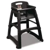 Hot Sturdy Chair Youth Seat with Casters Black Office Furniture & Lighting