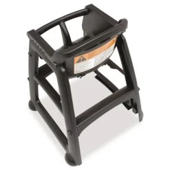 Hot Sturdy Chair Youth Seat with Casters Black Office Furniture & Lighting