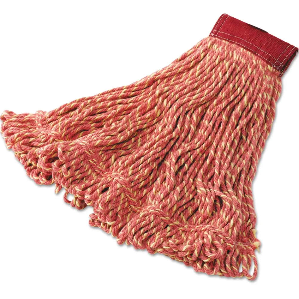 Outlet Super Stitch Large Cotton/Synthetic Blend Mop Heads - Red (6/Carton) Cleaning & Janitorial Supplies