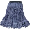 Discount Swinger Loop Medium Cotton/Synthetic Wet Mop Head - Blue (6/Carton) Cleaning & Janitorial Supplies
