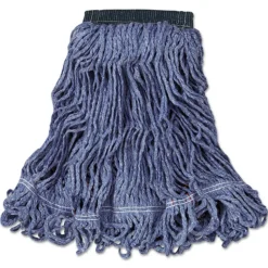 Discount Swinger Loop Medium Cotton/Synthetic Wet Mop Head - Blue (6/Carton) Cleaning & Janitorial Supplies