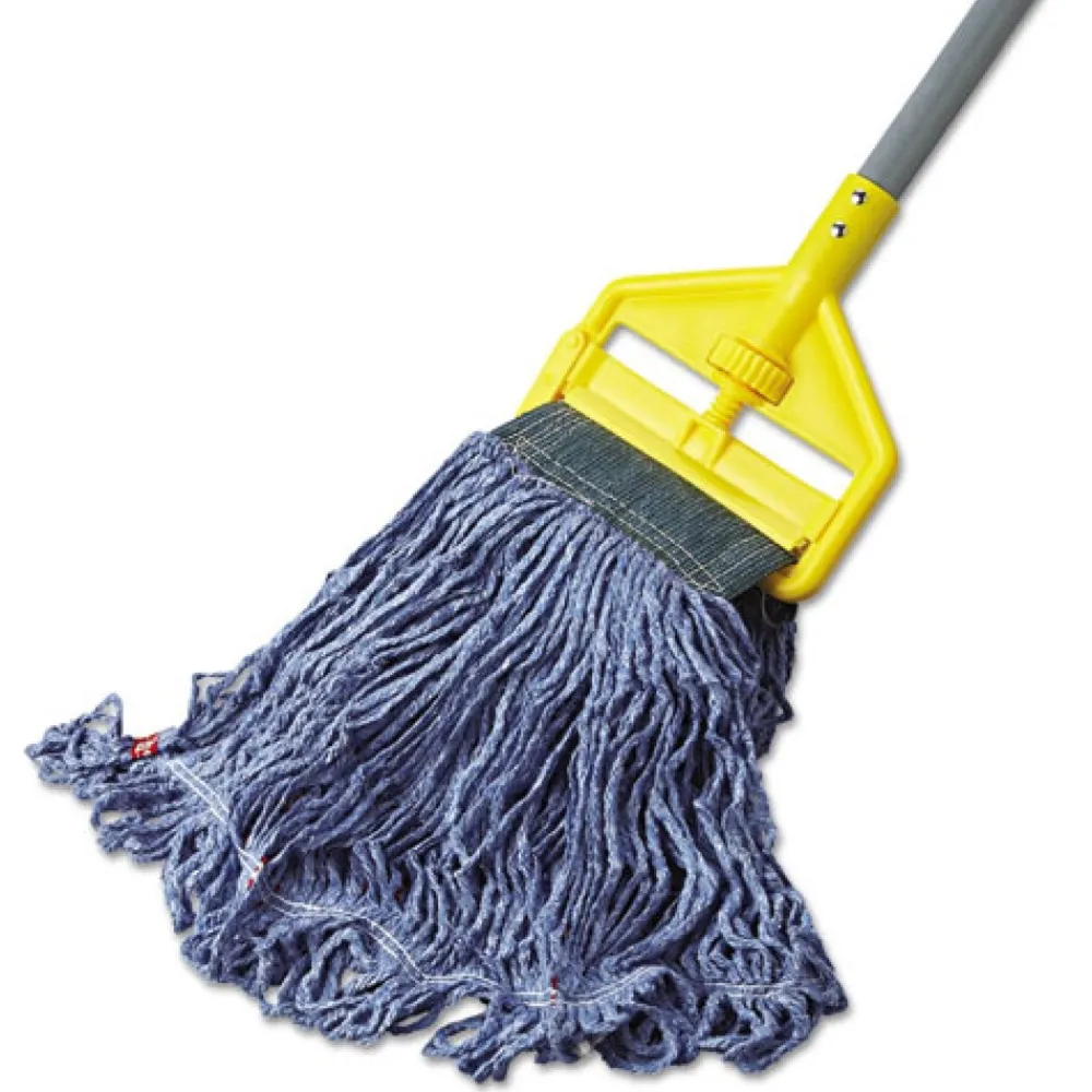 Discount Swinger Loop Medium Cotton/Synthetic Wet Mop Head - Blue (6/Carton) Cleaning & Janitorial Supplies