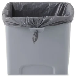 Online Untouchable 23 Gallon Square Plastic Waste Container - Gray Trash & Waste Bins
