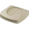 Best Untouchable 16 in. Square Swing Top Lid - Beige Trash & Waste Bins