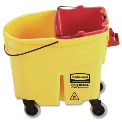 Outlet WaveBrake 2.0 18 Quart Plastic Dirty Water Bucket - Red Cleaning & Janitorial Supplies