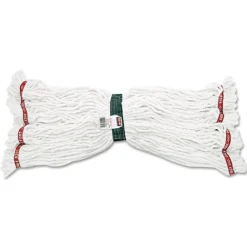 Discount Web Foot Shrinkless Looped-End Cotton/Synthetic Wet Mop Heads - Medium, White Cleaning & Janitorial Supplies