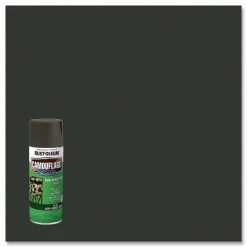 New 12 oz. Aerosol Can Camouflage Spray Paint - Flat Deep Forest Green (6/Carton) Arts & Crafts Supplies